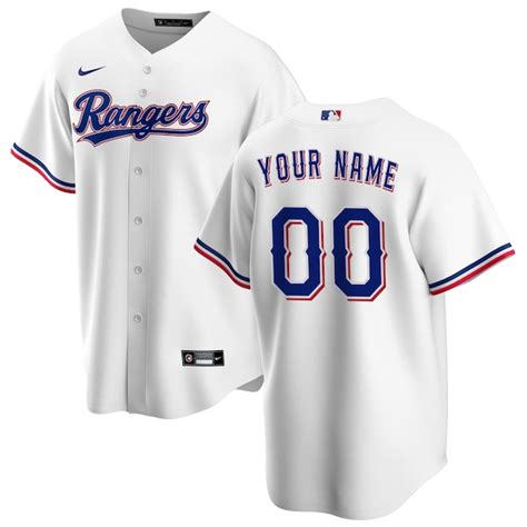 Youth Texas Rangers Nike White Home Replica Team Jersey